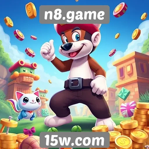 Variedade de jogos disponíveis no n8.game